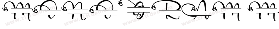 MONOGRAM M字体转换